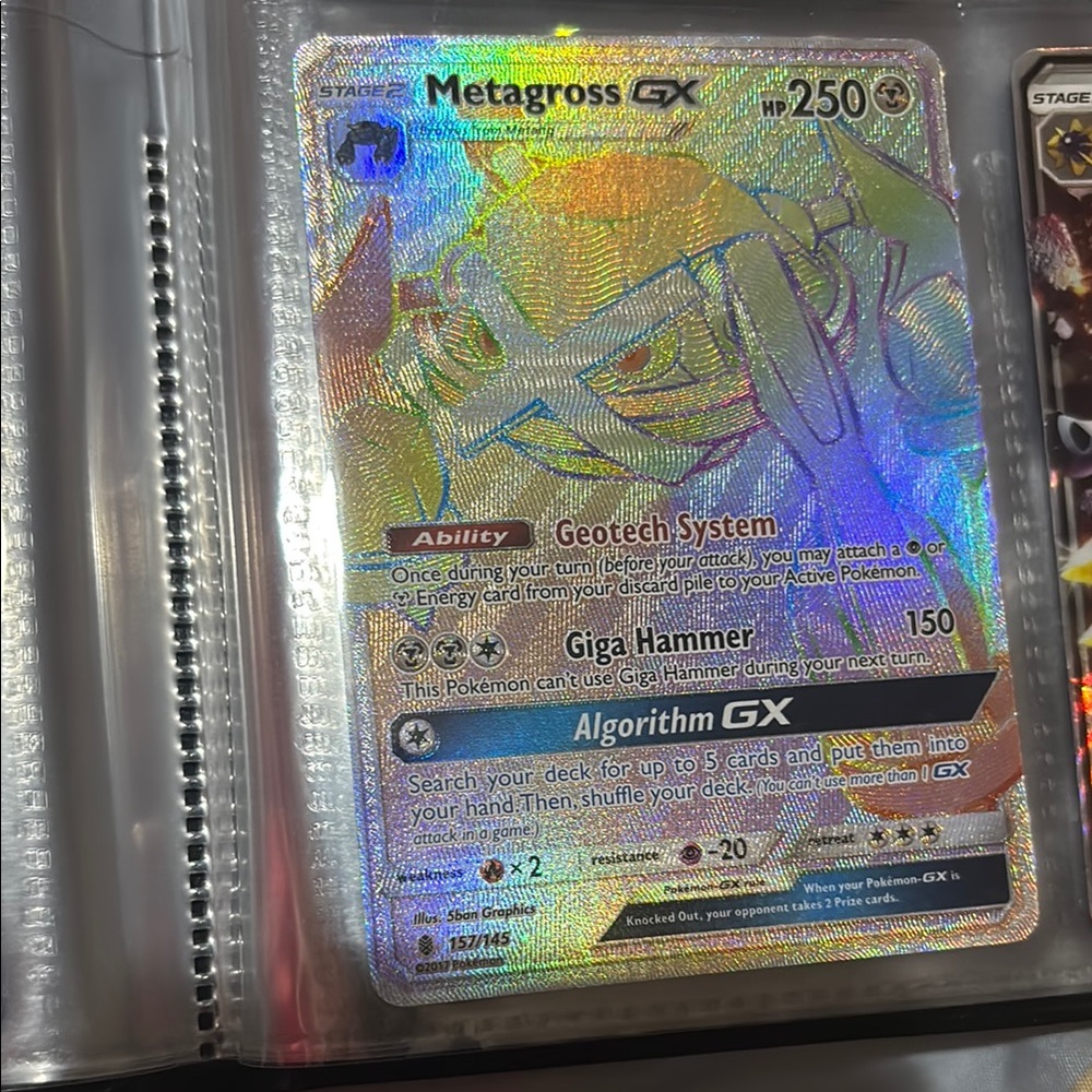 Metagross GX Holographic Pokémon Card
